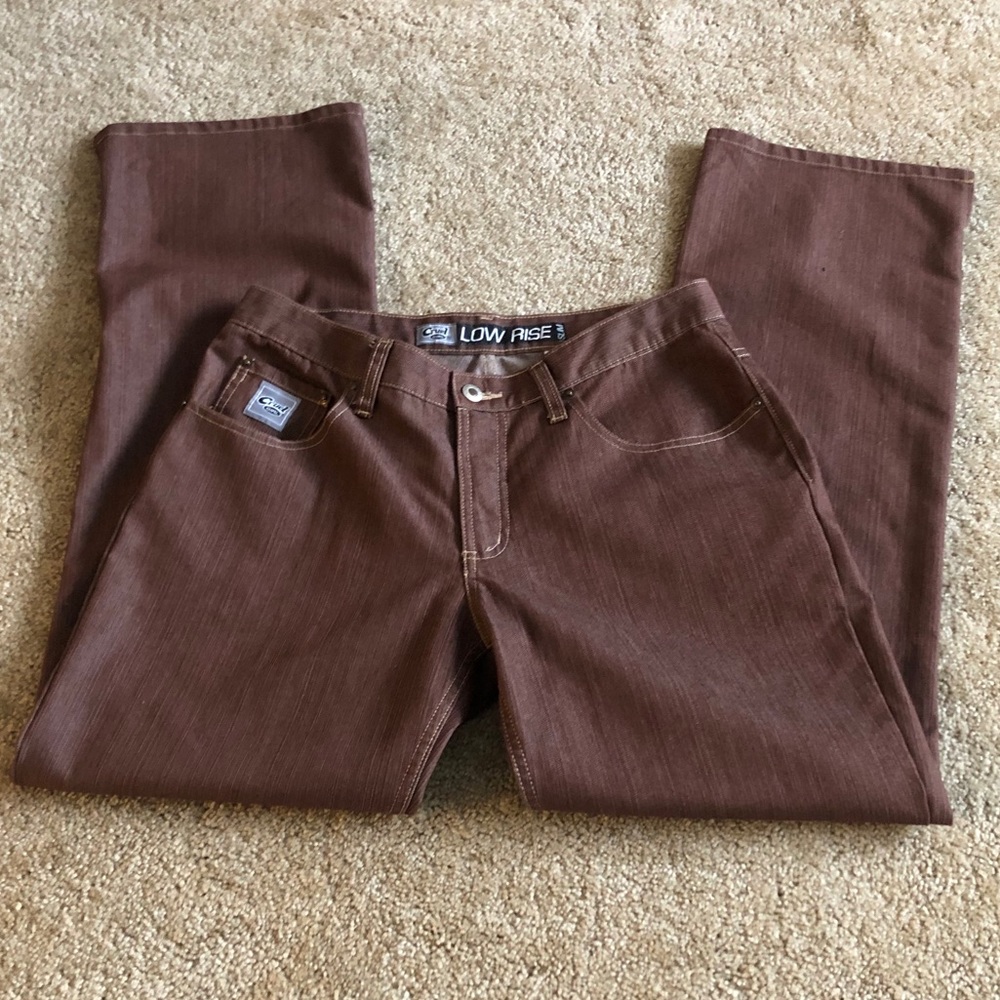 Slim Brown Cruel Girl Low Rise Junior Jeans Size 11